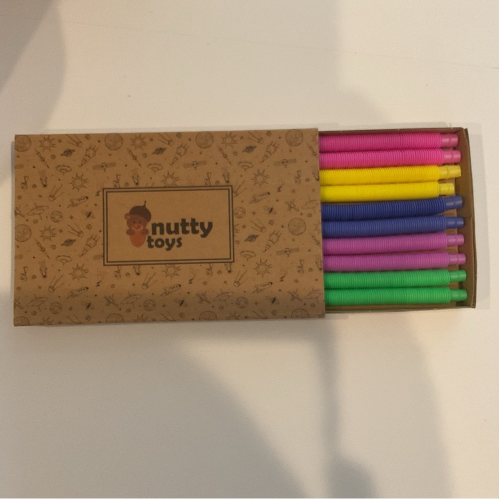 Nutty Toys Pop Tubs Sensory Toys Endless Creativity Fun for kids 10 mini tubs